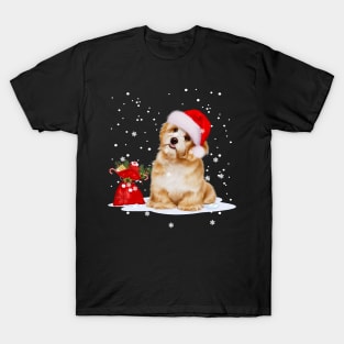 Yorkshire Terrier Dog Light Christmas Matching Family T-Shirt